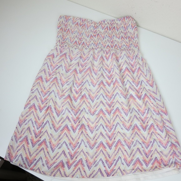 Volcom CHEVRON PRINT multicolor dress beach bikini - Picture 1 of 4